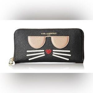 Karl Lagerfeld Choupette Continental Faux Leather Wallet